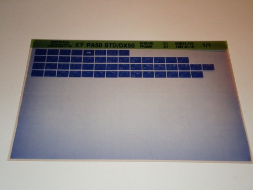 Microfiche spare parts - microfiche, catalog