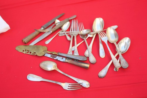 Lot couverts metal argenté - lot,
