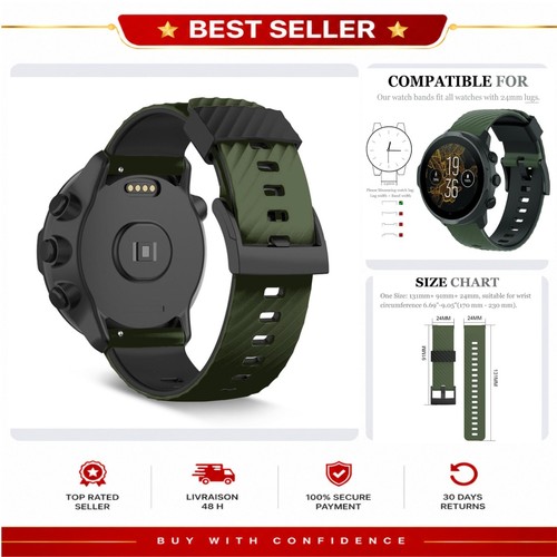 Bracelet montre silicone mm - montre, 24