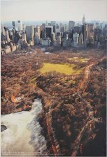 CHRISTO : New York, Central Park View of the Gates, Affiche originale signée