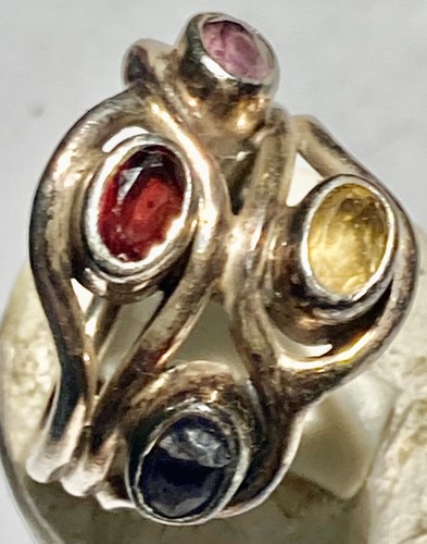 Bague argent sertie - en, de