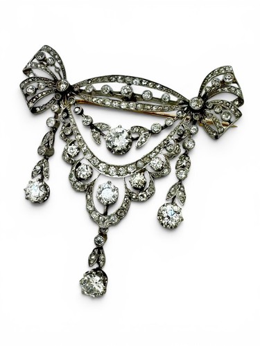 Collier platino diamants - en, et