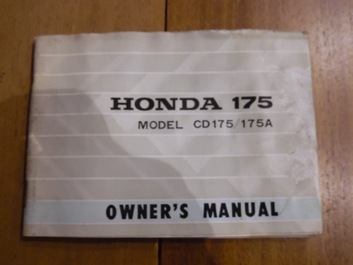 Notice entretien honda 175 - d’entretien,
