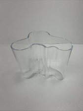NEW IITTALA Aalto Clear Vase Bowl - 160 mm -open Damaged Box