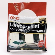 Lamborghini Urraco Rally White Mini Car Pull Back Car UCC Collection Japon