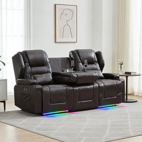 Seater recliner sofas power - 3,