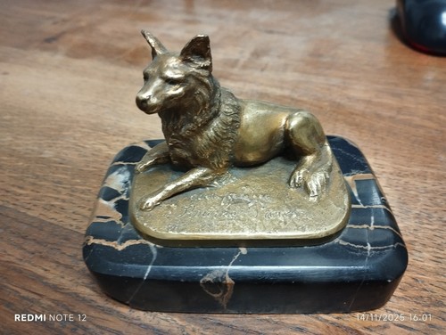 Sculpture chien bronze - sculpture,