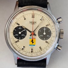 HEUER-CARRERA-CRONO-FERRARI-FORMULA N.A.R.T-SCREW CASE-VALJOUX 7733-FULL SET