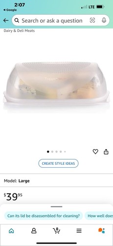 New tupperware cheese smart - new,