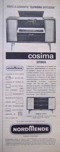 Publicité 1961 nordmende - 1961,