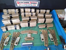 Vintage Marklin 3-Rail Track Straights,Curves,Switches Lot of 118 Pieces