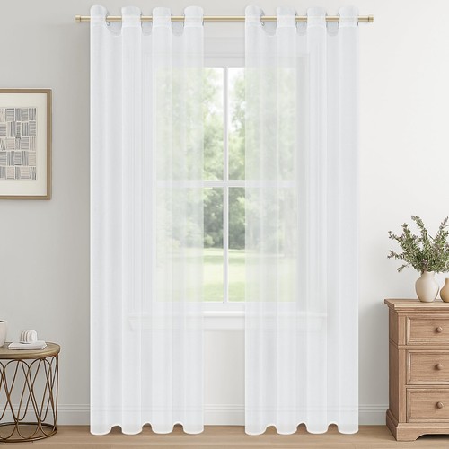 Rideaux voilage blanc - rideaux,