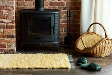 Tapis en peau d'agneau en peau