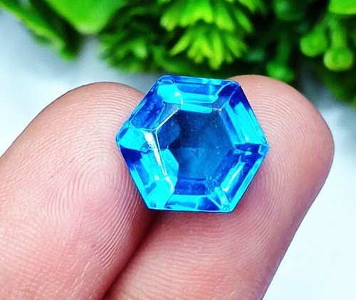 Certifié naturel bleu paraiba - naturel,