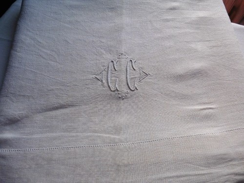 Ancien drap chanvre lin - ancien,