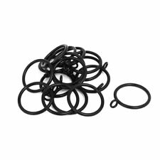 38mm Ø 56mm long curtain sliding metal eyelet draped black 16pcs rings