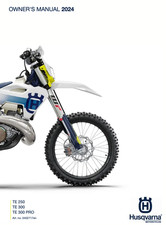 2024 Husqvarna TE250/TE300/TE300i/TE300 PRO Complete Owners & Service Manual