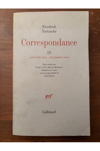 Correspondance tome iii - correspondance,