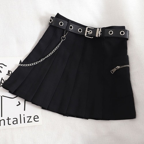 Jupe cargo mini punk gothique - punk,