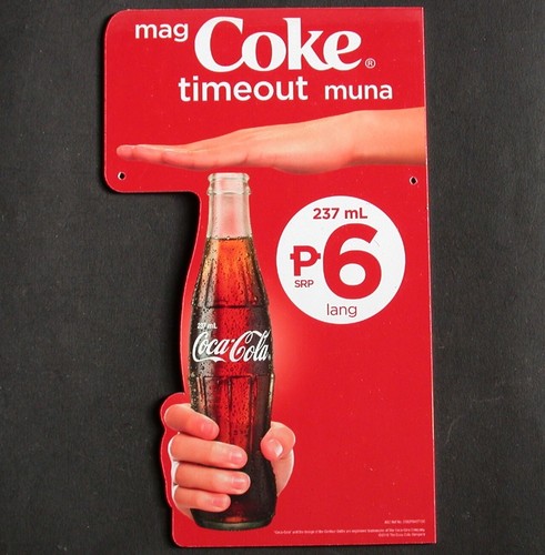 Coca cola plaque publicitaire - coca,