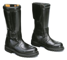 Men Midcalf Motorcycle Police Leather Biker Riding Boots Goodyear welted UK 6-12
