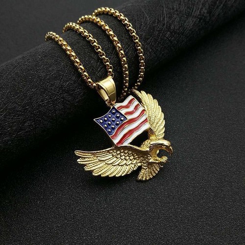 Collier homme aigle - 🦅,