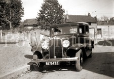 Renault Vivaquatre car taxi driver - old year photo reproduction. 1930