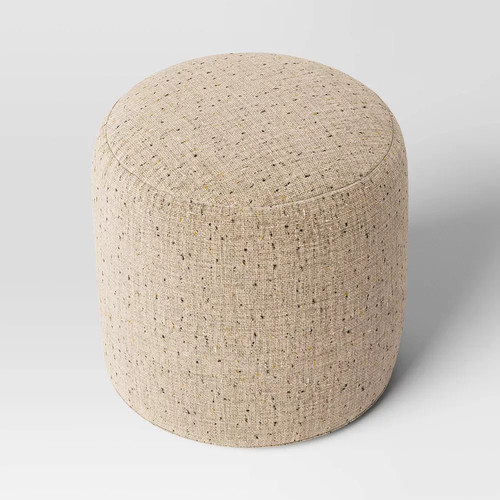 Speckled pouf ottoman - speckled,