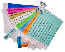 Wristbands Custom Print Add Text Logos made with Tyvek Personalise Event Club