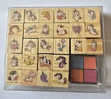 1 Boite De 26 Tampons En Bois