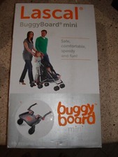 Lascal Buggy Board Mini Black/Red Universal Ride-On Stroller Board Up To 22kg