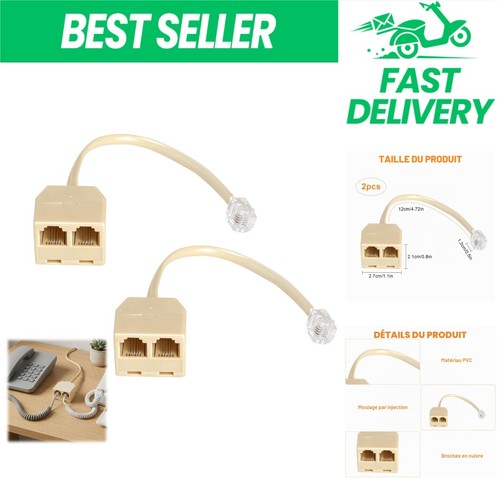Doubleur rj11 vers 2 - doubleur,