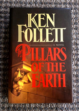 Pillars of the Earth by Ken Follett (1989 Hardcover) SIGNED First Edition