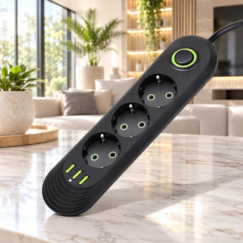 Multiprise secteur 2500w usb - multiprise,