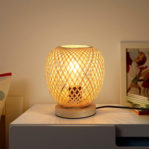 Bambou tressé lampe - bambou, de