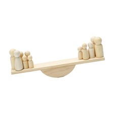 Balance en bois comptant des