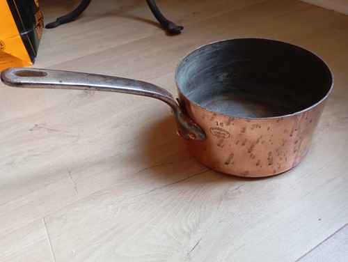 Ancienne casserole cuivre - casserole,
