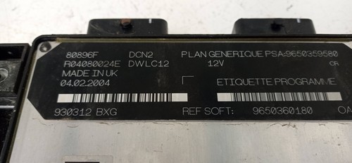 9650359580 calculateur moteur - 9650359580,