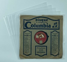 LOT 50 POCHETTES PLASTIQUE POUR DISQUES VINYLES 78T 78 TOURS - 33 TOURS 25CMS