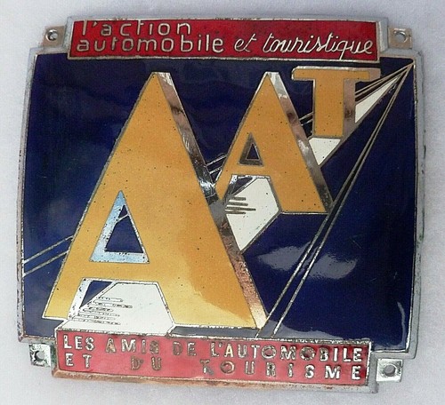 Plaque aat émail car - plaque,