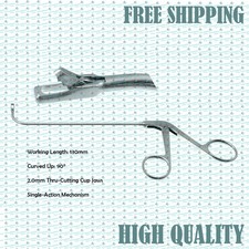 Frontal Sinus Recess Giraffe Forceps 130mm, 90° Up, 2.0mm Thru-Cutting Cup Jaws