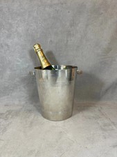 Magnifique seau à champagne en métal argenté Wiskemann Made in France 1950