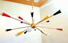 Chandelier Sputnik En Laiton