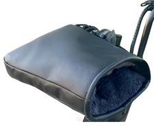 Gants Moto Hiver Noir Manchon Guidon Imperméables Chaud Universelle Scooter Vélo