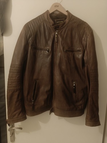 Blouson cuir redskins - cuir,