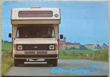FORD ERIBA CAMP MOTOR CARAVAN Sales Brochure 1982 GERMAN TEXT #99360