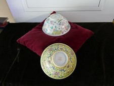 paire de grands bols chinois,courant 20ème,H 8cm D 18cm,P 400 et 500g,signature