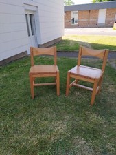 Pair of Tapiovaara Pine Wood Chairs 1960s Scandinavian Dlg Chapo Perriand XXÈ