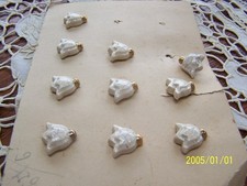 Lot de 9 boutons anciens en