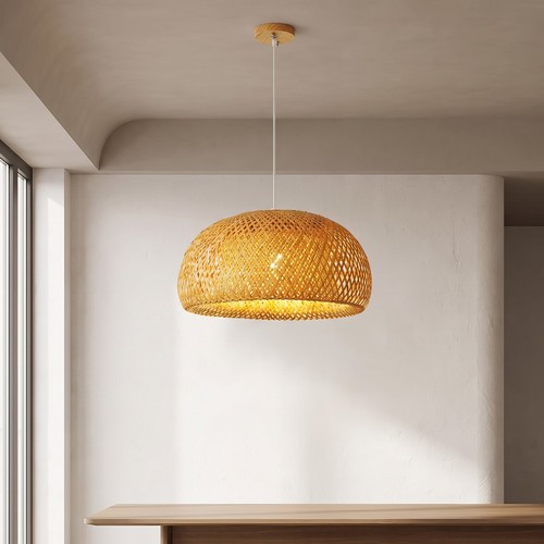 Lustre bambou tressé - bambou,